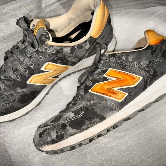 New Balance 574CMA Men's Steel Camo Gray Classic Sneakers Running - Picture 4 of 8